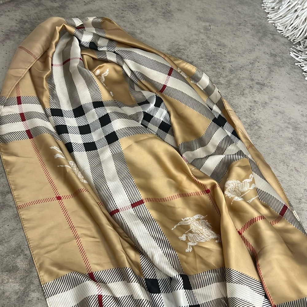 Burberry light weight silk scarves